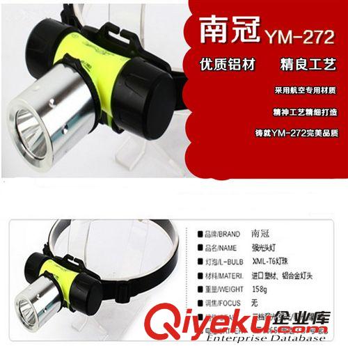 供應(yīng)T6頭燈 專業(yè)潛水頭燈 18650 強(qiáng)光 充電 10W LED釣魚頭燈 防水原始圖片3