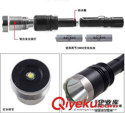 批發(fā)供應(yīng) zp神火強(qiáng)光手電筒 CREE t6強(qiáng)光手電筒原始圖片3