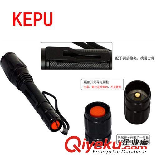 18650電筒伸縮變焦遠(yuǎn)射調(diào)焦t6強(qiáng)光手電筒 大功率應(yīng)急cree手電筒原始圖片2