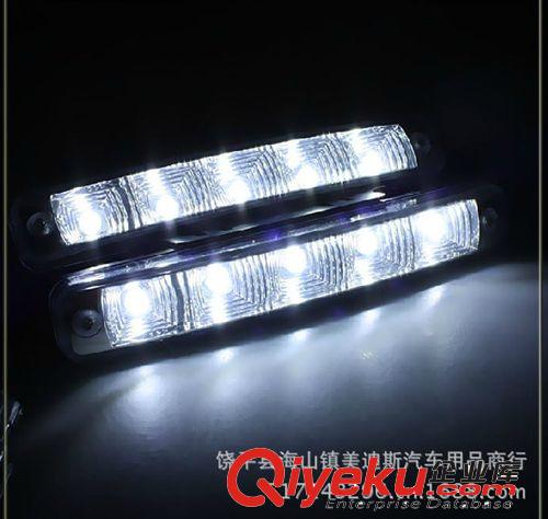 汽車日間行車燈 新款5燈 LED大功率12W 行車燈 輔助日行燈改裝燈