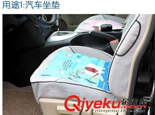 淘寶熱賣夏季汽車坐墊35*35CM卡通冰墊家車兩用涼墊多功能原始圖片3