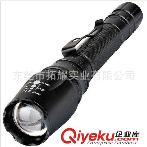 拓耀 F006 CREE T6強(qiáng)光伸縮led手電筒 手電充電 2節(jié)18650大功率