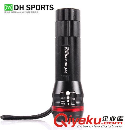 CREE Q5 強(qiáng)光超級手電筒/伸縮Q5變焦手電 自行車前燈原始圖片2