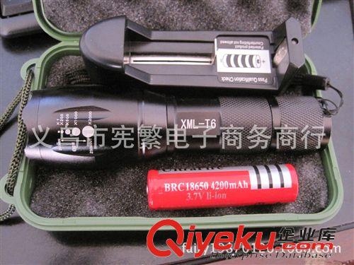 批發(fā)強(qiáng)光T6變焦LED強(qiáng)光手電筒10W5檔超亮自行車前燈汽車野營(yíng)照明原始圖片3