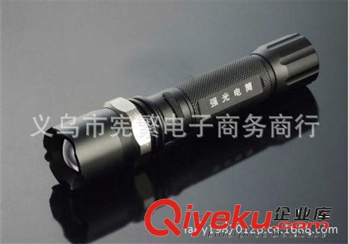 tjCREE LED旋轉(zhuǎn)調(diào)焦強(qiáng)光手電筒充電防水騎行手電禮品盒裝印LOGO原始圖片3