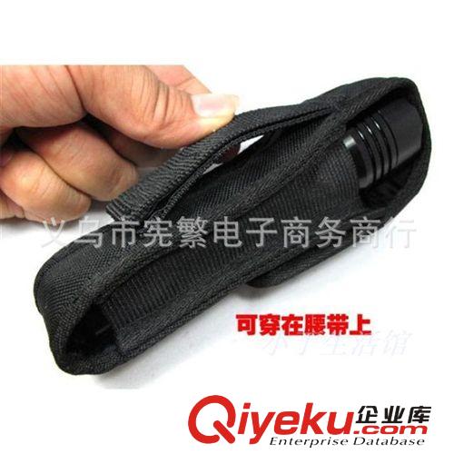 批發(fā)LED強(qiáng)光手電筒布套戶外手電筒袋子尼龍?zhí)资蛛姲b袋手電筒套原始圖片3