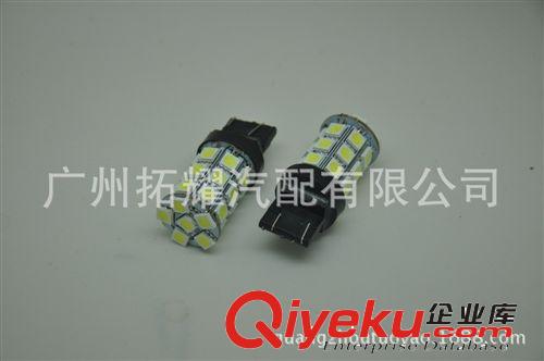 供應LED汽車燈泡 T20單絲7440-5050-27SMD 剎車燈 轉向燈 倒車燈