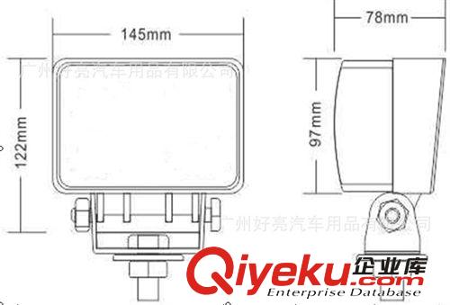 汽車改裝超高亮45W 越野改裝燈 LED工作燈 探索燈 工礦燈