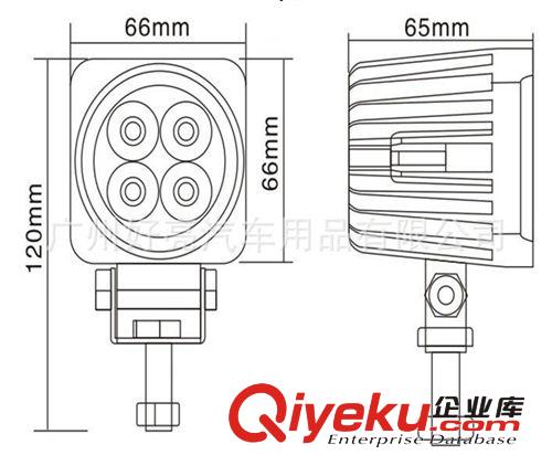 12W LED工作燈 檢修燈 聚光工程燈 射燈