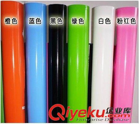 廠家供應(yīng) 亮光面改色膜 汽車車身貼膜 帶氣槽改色膜【黑色】原始圖片2
