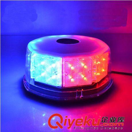 圓型八角吸頂燈 LED 爆閃燈 大功率車頂燈 開道頻閃燈紅藍(lán)原始圖片2