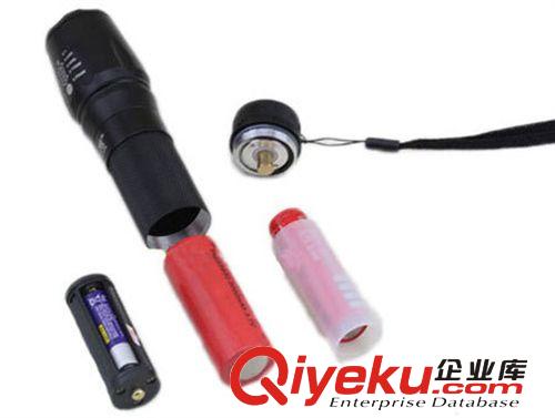 廠家批發(fā)T6 CREE伸縮調(diào)焦 LED 鋁合金26650強光手電筒 878手電原始圖片3