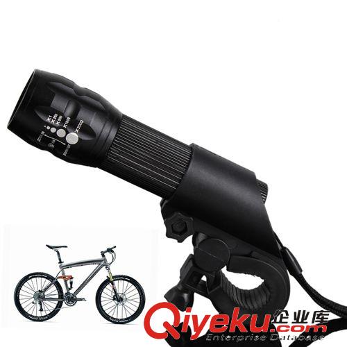 自行車強光led手電筒 3w伸縮調(diào)焦強光手電筒 強光手電筒廠家批發(fā)原始圖片2