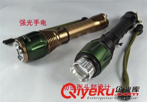 強光手電筒可充電戶外用品18650遠射戰術LED強光手電筒超亮全鋁