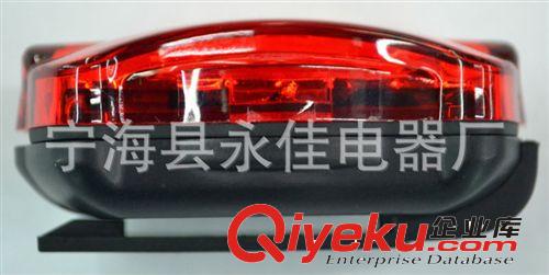 YJ-5LED新腰形自行車尾燈，5燈塑料自行車燈，tj5LED后車燈原始圖片2