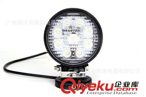 廠(chǎng)家供應(yīng) 27W led工作燈 越野車(chē)燈 汽車(chē)工程射燈 LED工作燈