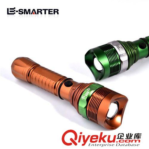 zpCREE Q5-XPE綠霸機械變焦強光手電筒可充電遠射神火Y8原始圖片2
