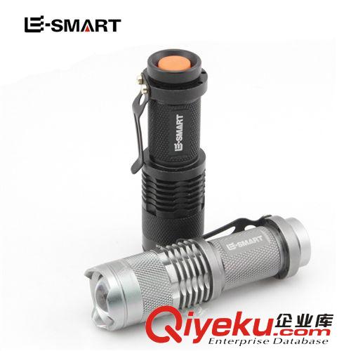 神火變焦迷你 sk68 強(qiáng)光 手電筒 進(jìn)口LED Q5 AA5號(hào) 3檔 工廠批發(fā)