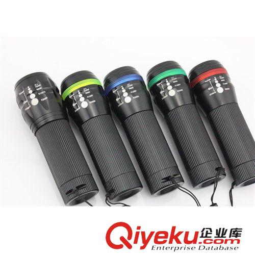 CREE Q5 手電 變焦手電三檔調光調焦手電筒騎行燈【Q5燈泡】原始圖片2