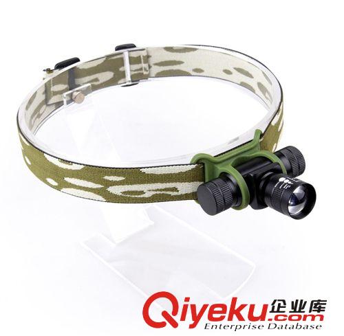 雙18650魚眼頭燈變焦XML-T6強(qiáng)光頭燈 釣魚燈頭 騎行頭燈