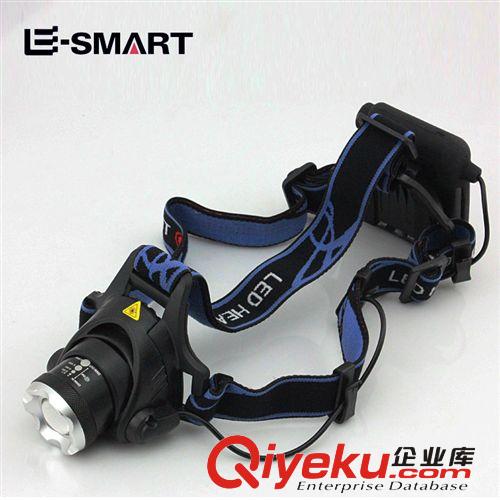 zp睿光 XML-T6變焦強(qiáng)光頭燈釣魚燈戶外野營(yíng)燈手電筒 4*AA原始圖片2