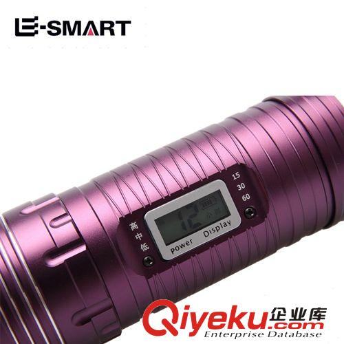 F16 藍光釣魚燈 夜釣燈5W雙光源 充電6檔變焦 帶數(shù)碼液晶釣魚燈原始圖片2