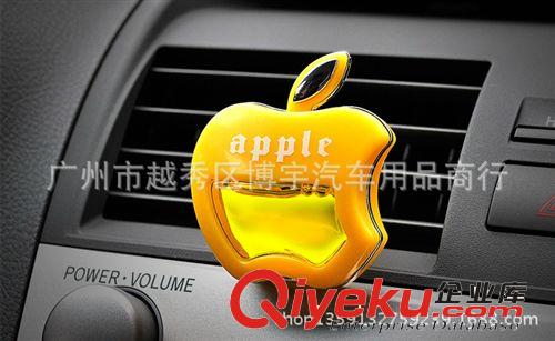 創(chuàng)意出風口香水夾 gd車載香水擺件 蘋果香水車用蘋果出風口香水原始圖片2