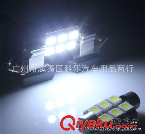 供應寶馬奔馳速騰CANBUS解碼 雙尖39MM-6SMD 閱讀燈 后箱燈牌照燈