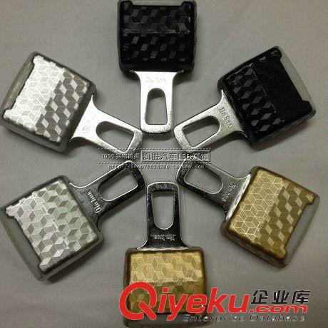 汽車3D夜光碳纖插卡插口多功能保險延長帶扣 車標安全帶夾字母扣原始圖片2