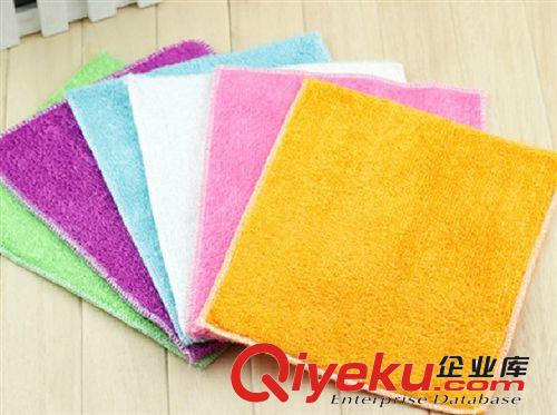竹纖維洗碗巾 22.5*18cm 不沾油抹布 吸水雙層加厚去污百潔布104原始圖片2