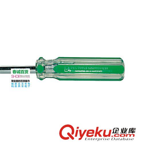 得力zp 五金工具 3x200一字平口透明柄旋具螺絲刀起子 A19原始圖片3