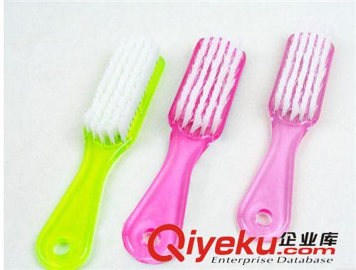 優質塑料水晶柄白尼龍絲洗衣 鞋刷 多功能 顏色隨機 清潔用品L9原始圖片2