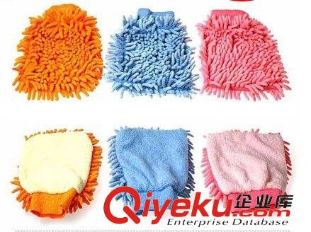 春誠百貨 家居超細纖維雪尼爾手套 清潔布 抹布 擦車布 40g 408原始圖片2