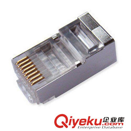 超5類 RJ45水晶頭 超五類 屏蔽水晶頭 網(wǎng)絡(luò)水晶頭 金屬殼水晶頭O9