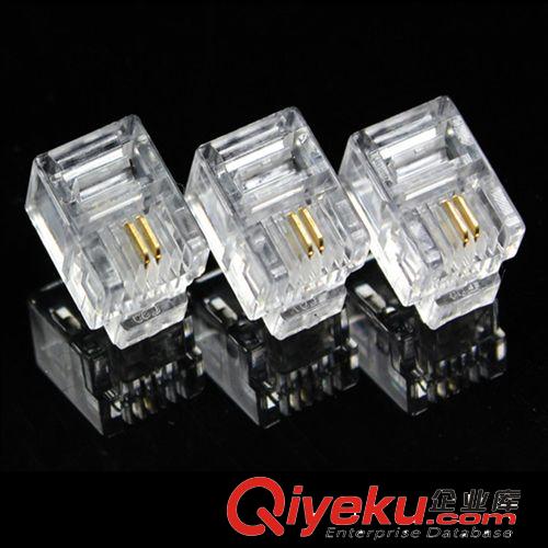 高品質 RJ11 2芯電話水晶頭  6P2C水晶頭O7
