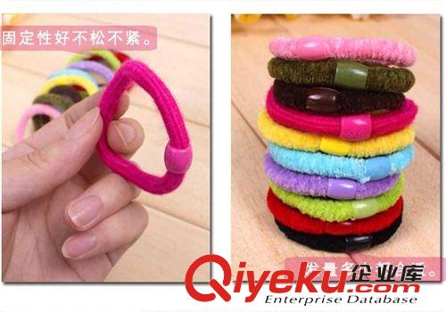 人氣百搭款高彈力糖果色絨絨 糖果發圈不傷發發繩纏發K13原始圖片2