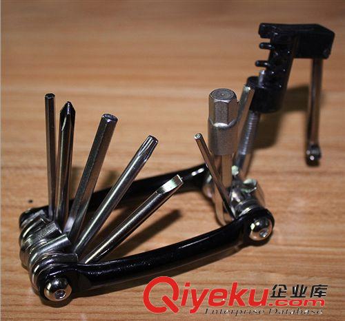 帶截鏈便攜式多功能山地自行車維修工具套裝帶扳手截鏈器修車工具原始圖片2