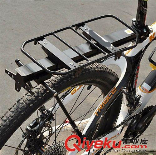 自行車(chē)貨架配件 山地車(chē)鋁合金后貨架 快拆貨架車(chē)架 可載人原始圖片2