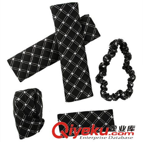 紅酒汽車手剎套排擋套安全帶套汽車內(nèi)飾用品五件套自動(dòng)手動(dòng)可調(diào)
