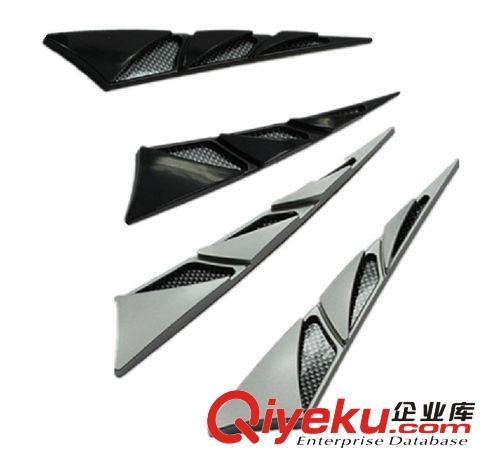 仿真通風(fēng)口葉子板引擎蓋裝飾風(fēng)口側(cè)風(fēng)口鯊魚腮汽車裝飾用品