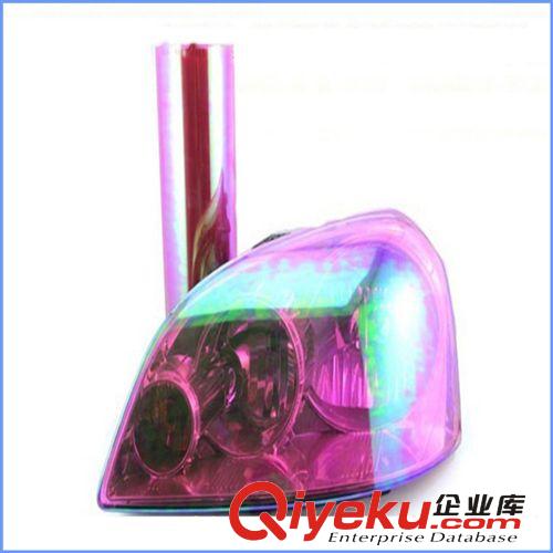 批發新款幻彩變色龍汽車大燈膜 摩托車燈改色膜變色龍車貼