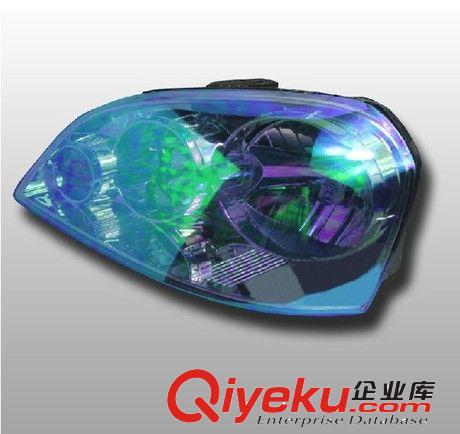 批發新款幻彩變色龍汽車大燈膜 摩托車燈改色膜變色龍車貼原始圖片2