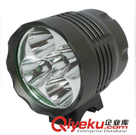 T6山地車燈自行車燈前燈 5核LED山地車頭燈 戶外騎行裝備 6000LM