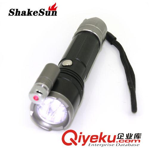 廠家直銷 舞陽新款 5W LED鋁合金強光手電筒紅色激光筆滿天星可卸原始圖片3
