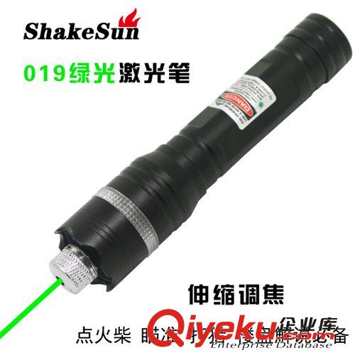 新款 017大功率2w藍激光手電 5燈頭加特林蘭激光筆 可點煙