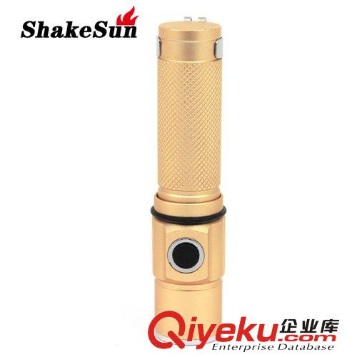 熱銷款 金色迷你強光充電手電 大功率LED鋁合金強光電筒 直充充電原始圖片2