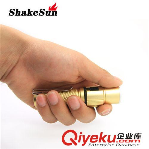 熱銷款 金色迷你強光充電手電 大功率LED鋁合金強光電筒 直充充電原始圖片3