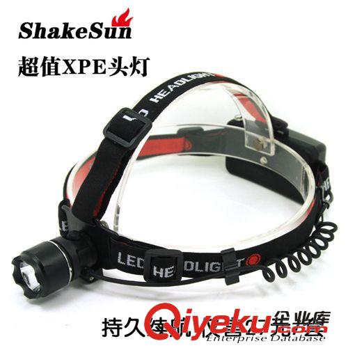 廠家直銷 全塑外殼LED強光頭燈 三檔伸縮調(diào)焦頭燈釣魚燈野營燈