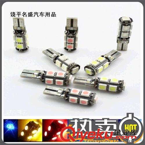 廠家直銷 汽車燈 T10帶解碼 5SMD LED示寬燈 儀表燈門燈t10示寬燈