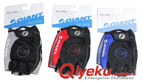 捷安特自行車硅膠半指手套 熱銷GIANT美利達(dá)死專業(yè)單車騎行手套原始圖片2